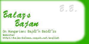 balazs bajan business card